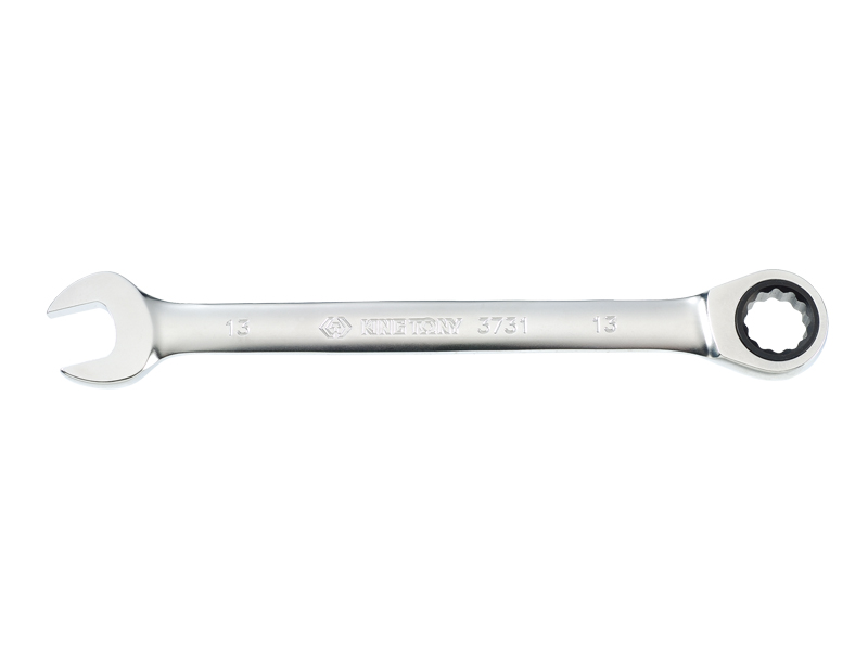 Ключ рожково-накидной с трещоткой без флажка 72 зубца 19mm