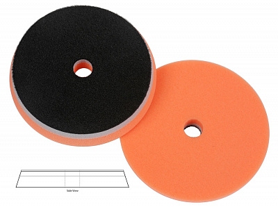 Полировальный диск оранжевый поролон средне-режущий 150м, 165*25мм