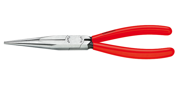 KNIPEX Плоскогубцы механика 200мм прямые c полир. пластмассовыми ручками 