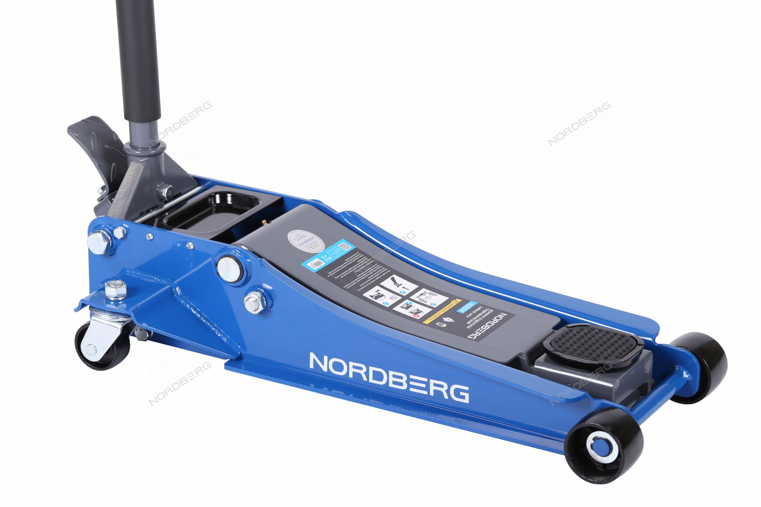 Домкрат подкатной 4 т, низкий подхват, педаль  NORDBERG
