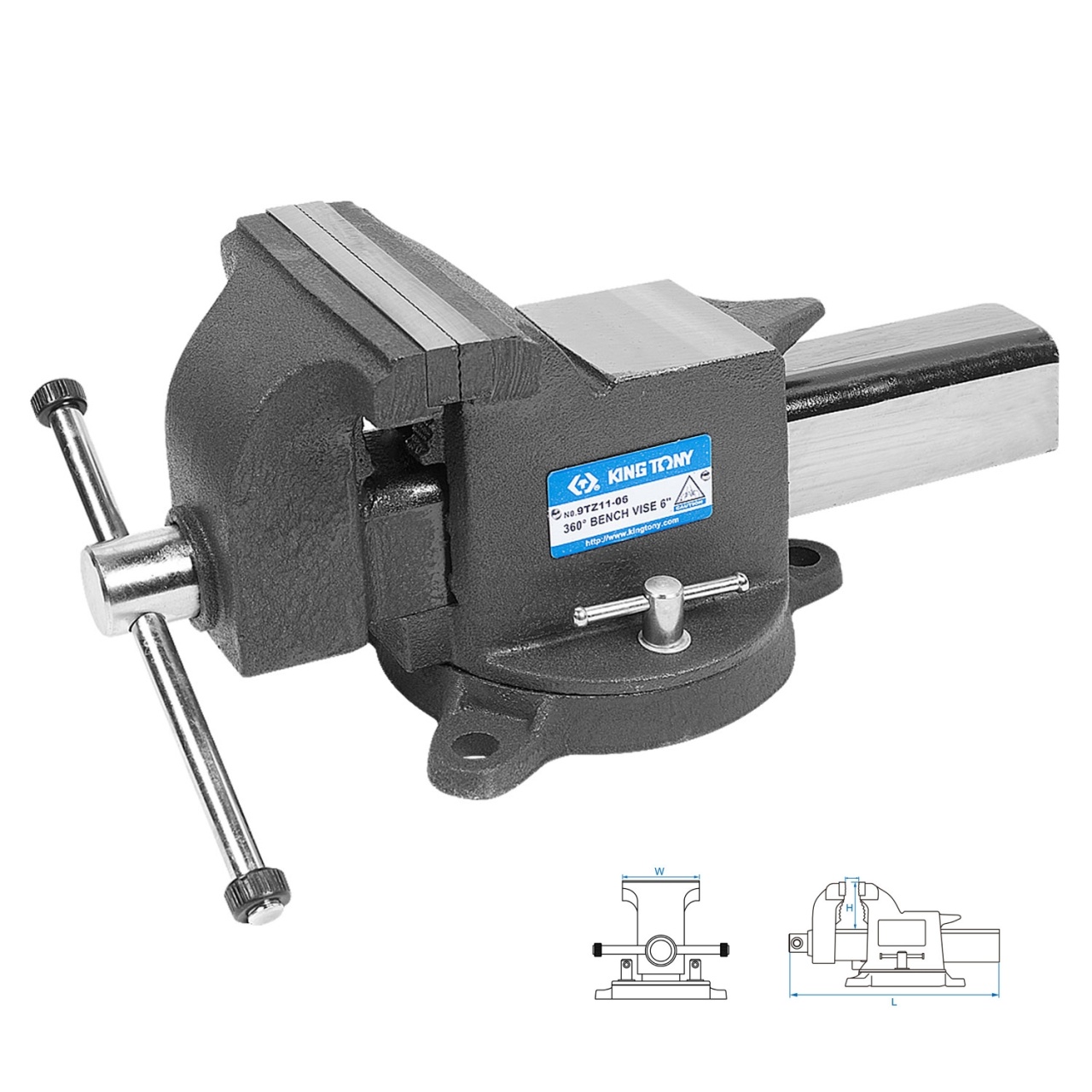 Тиски 6"/150mm, 14,5кг