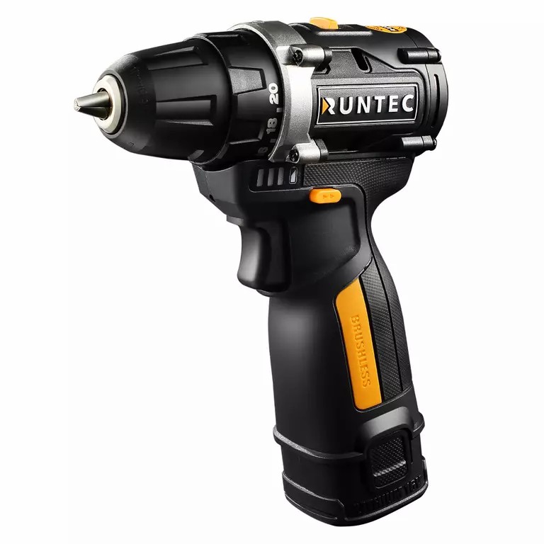 Дрель-шуруповерт аккумуляторная RUNTEC PRO 10 мм,16В, 2*2Ач, 45Нм RUNTEC