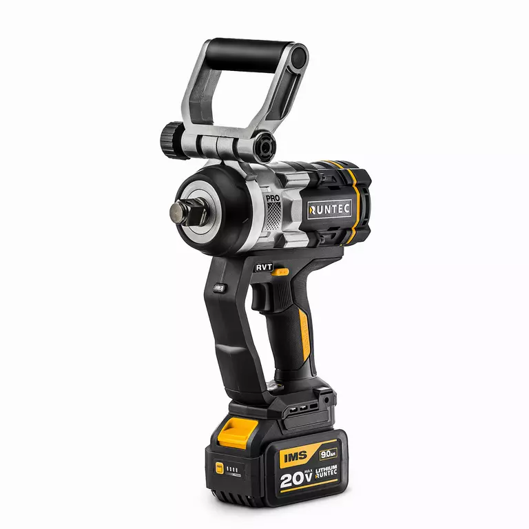 Гайковерт ударный аккумуляторный RUNTEC PRO 3/4", 20В, 2*9Ач, 2100Нм